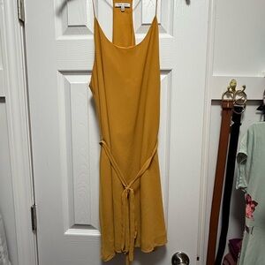 Naked Zebra Mustard mini Dress